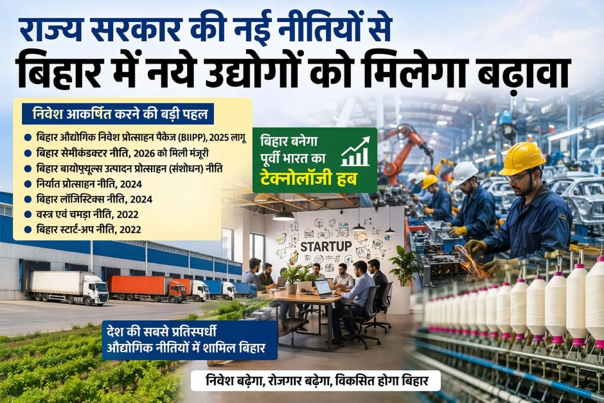 नई औद्योगिक नीतियों से बिहार में निवेश को बढ़ावा, राज्य बनने जा रहा टेक्नोलॉजी हब