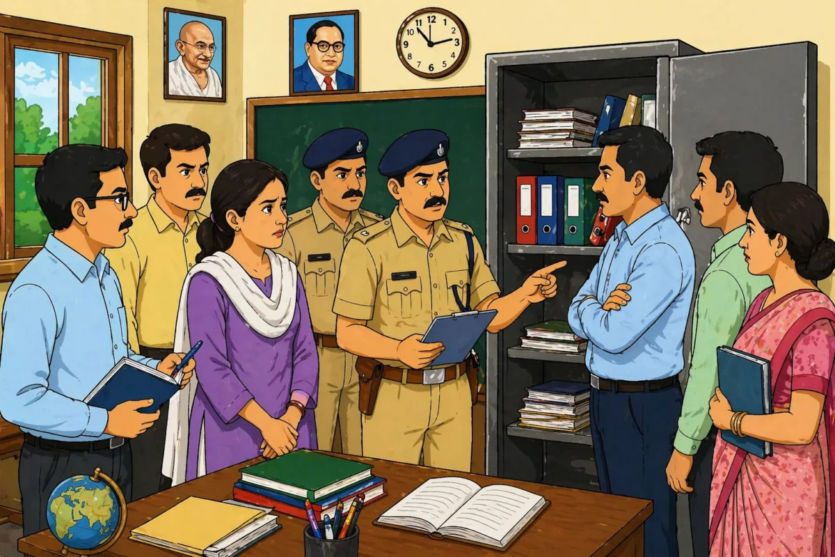 रोहतास के स्कूल में संदिग्ध सामग्री मिलने से मचा हड़कंप: हेडमास्टर सहित 5 शिक्षक निलंबित, जांच तेज