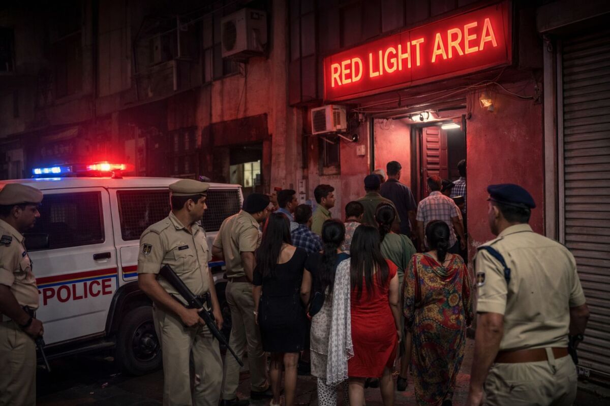 सासाराम में पुलिस की बड़ी कार्रवाई: रेड लाइट एरिया पर छापा, 7 हिरासत में—देह व्यापार के नेटवर्क की जांच तेज