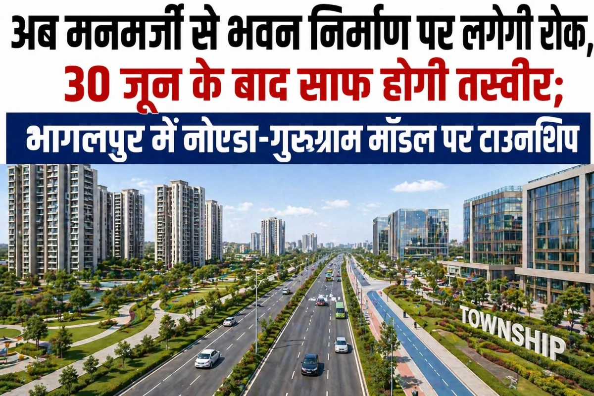 अब मनमर्जी से भवन निर्माण पर लगेगी रोक, 30 जून के बाद साफ होगी तस्वीर; भागलपुर में नोएडा-गुरुग्राम मॉडल पर टाउनशिप