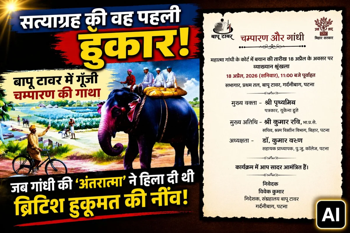 ​सत्याग्रह की वह पहली हुंकार: बापू टावर में गूँजी चम्पारण की गाथा, जब गांधी की ‘अंतरात्मा’ ने हिला दी थी ब्रिटिश हुकूमत की नींव