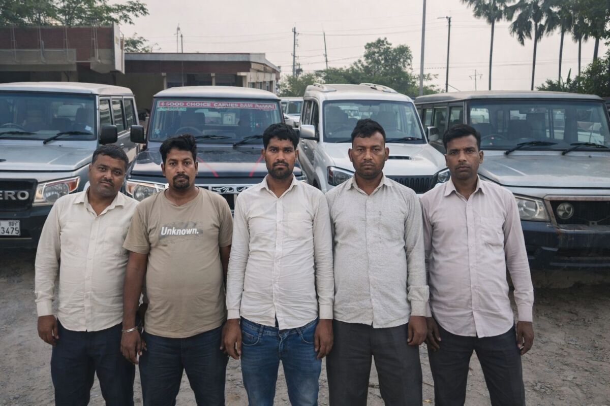 ​गोपालगंज में ‘हाई-टेक’ वाहन चोर गिरोह का महा-उद्भेदन: गंडक किनारे चल रही थी फर्जी कागजात की फैक्ट्री, स्कॉर्पियो-बोलेरो समेत 8 वाहन और 50 फर्जी नंबर प्लेट बरामद
