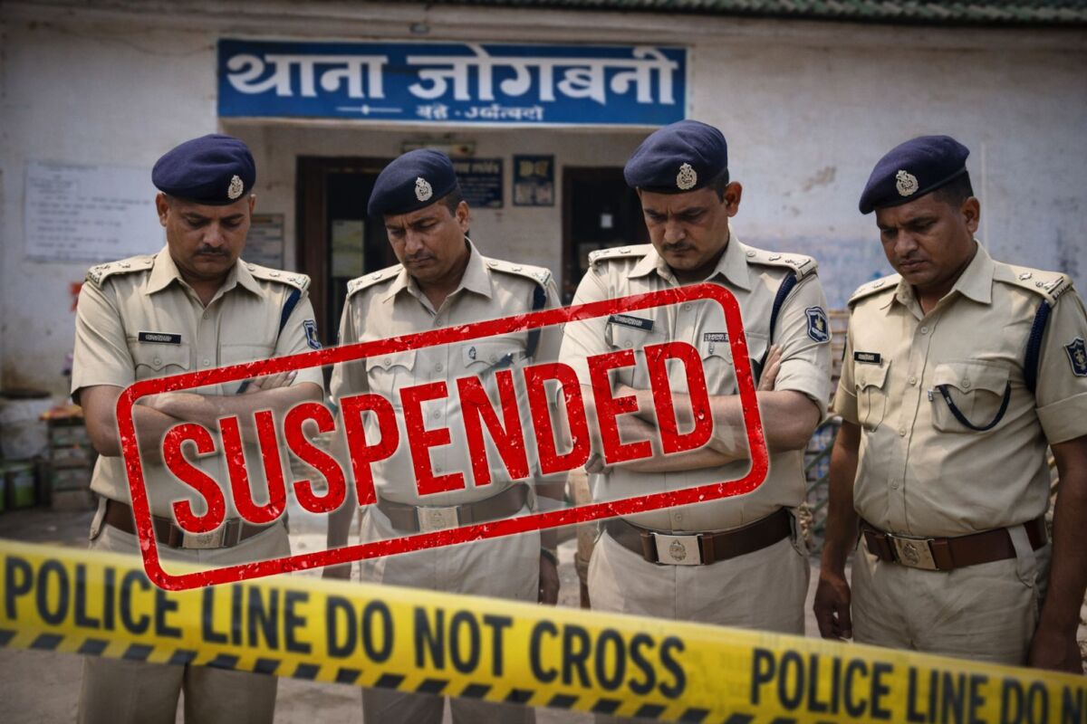 अररिया में बड़ा एक्शन: तीन थानेदार समेत चार पुलिसकर्मी निलंबित, कर्तव्य में लापरवाही पर सख्त कार्रवाई 1 अररिया में बड़ा एक्शन: तीन थानेदार समेत चार पुलिसकर्मी निलंबित, कर्तव्य में लापरवाही पर सख्त कार्रवाई