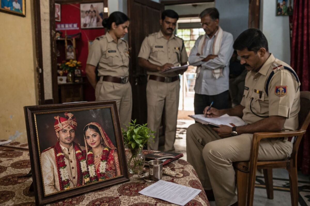 सागर में दंपति की संदिग्ध आत्महत्या: शादी के कपड़ों में मिले पति-पत्नी के शव, जांच जारी