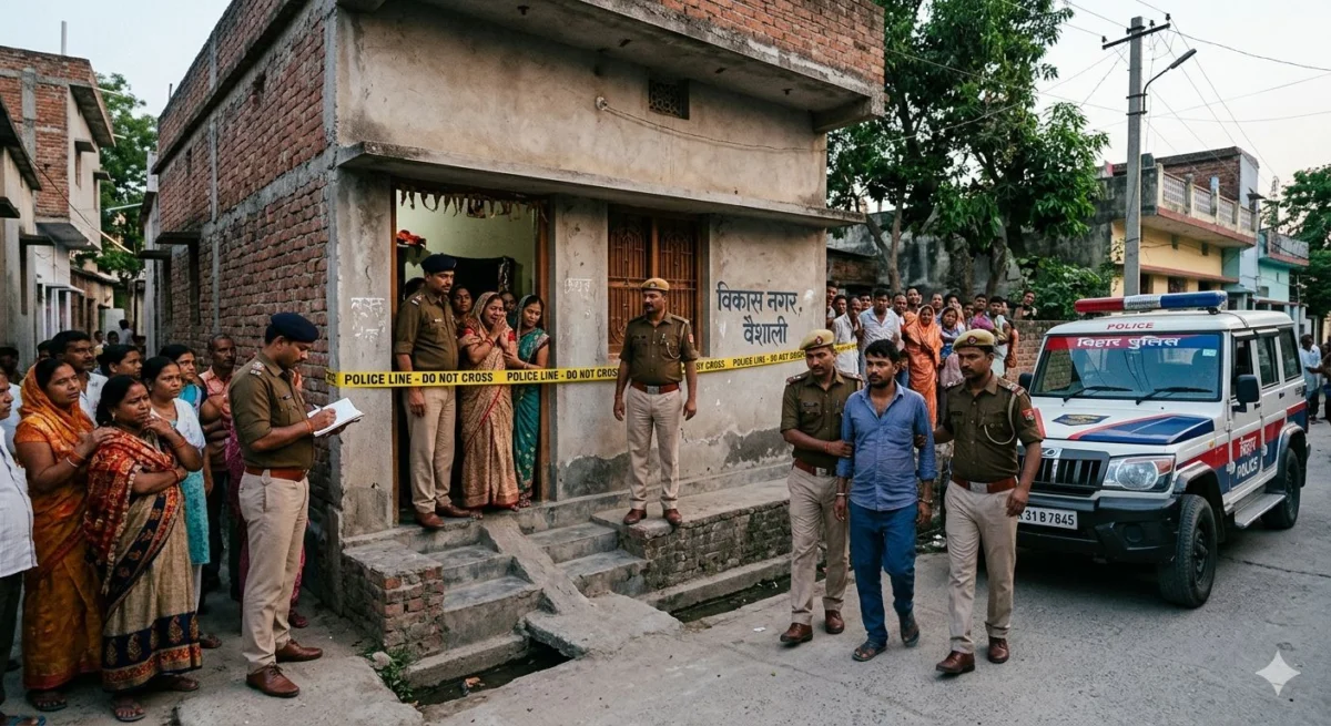 वैशाली में संदिग्ध हालात में महिला की मौत, पति पर हत्या का आरोप; पुलिस जांच में जुटी