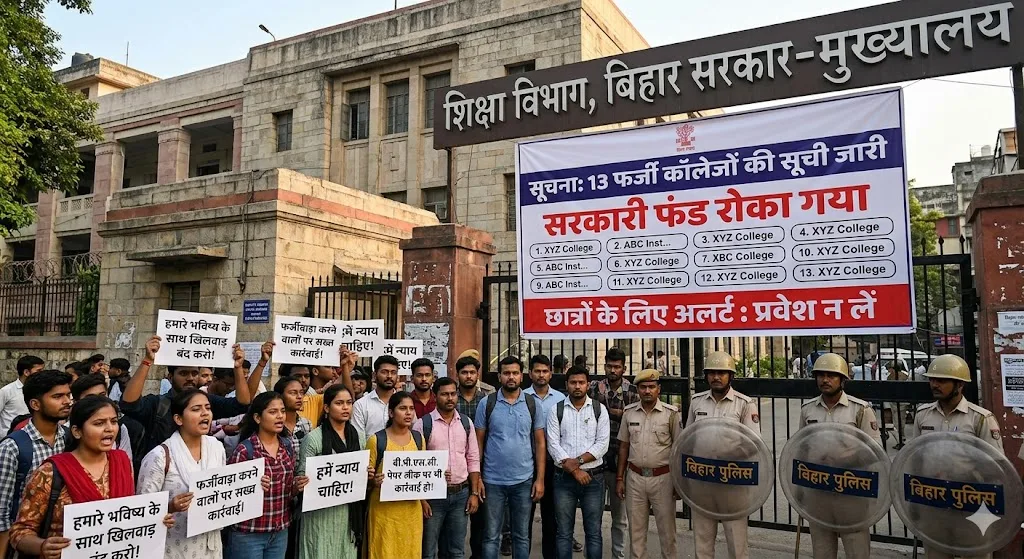 बिहार में 13 कॉलेजों का फर्जीवाड़ा उजागर: सरकार ने रोका फंड, छात्रों को अलर्ट