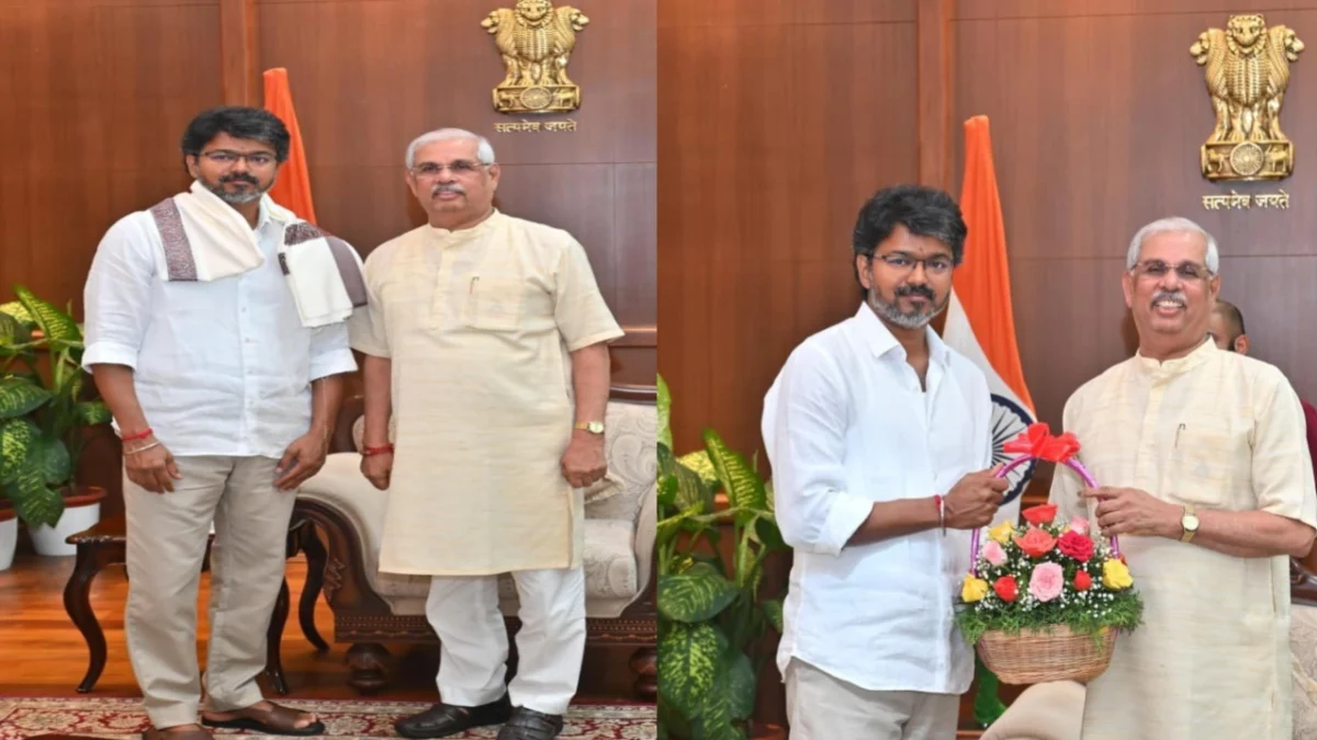 ​तमिलनाडु की राजनीति में 'थलापति' का उदय: विजय ने पेश किया सरकार बनाने का दावा; 120 विधायकों के साथ बहुमत का आंकड़ा पार