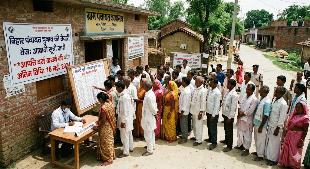 बिहार पंचायत चुनाव की तैयारी तेज, आबादी सूची जारी; 18 मई तक दर्ज करा सकेंगे आपत्ति 1 बिहार पंचायत चुनाव की तैयारी तेज, आबादी सूची जारी; 18 मई तक दर्ज करा सकेंगे आपत्ति