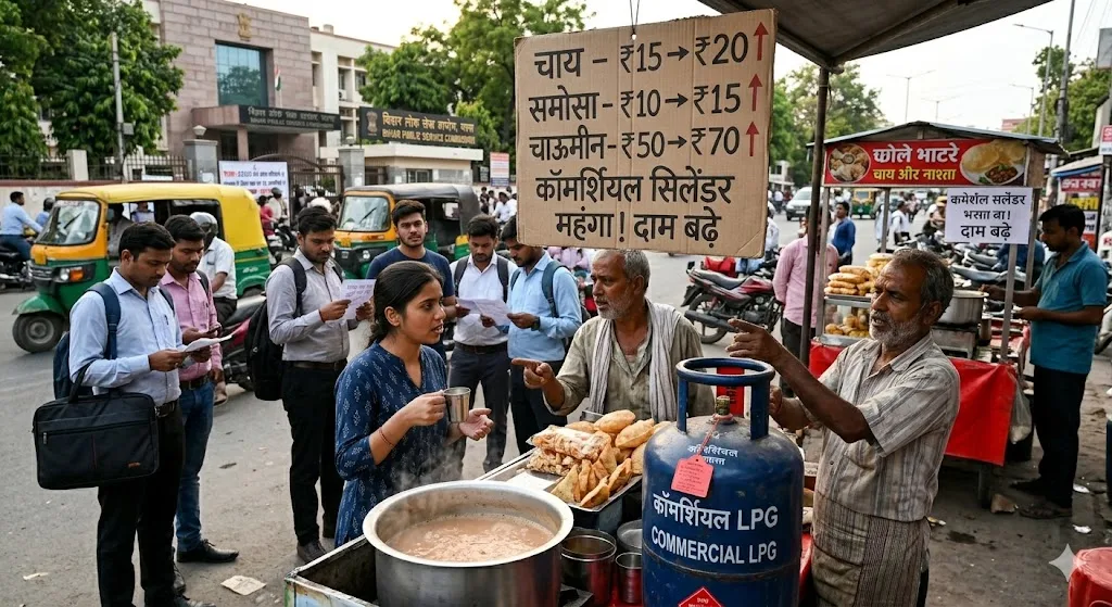 महंगाई का असर तेज: कॉमर्शियल LPG महंगा, चाय–समोसा से लेकर चाऊमीन तक बढ़ सकते हैं दाम