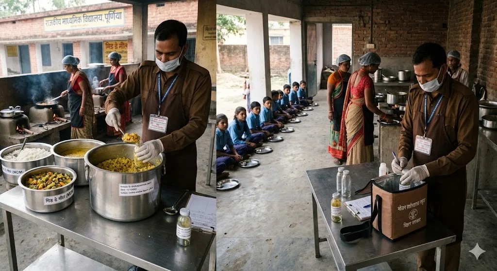 बिहार में मिड डे मील की होगी लैब जांच, सीमांचल के 120 स्कूलों में भोजन के सैंपल टेस्ट 1 बिहार में मिड डे मील की होगी लैब जांच, सीमांचल के 120 स्कूलों में भोजन के सैंपल टेस्ट