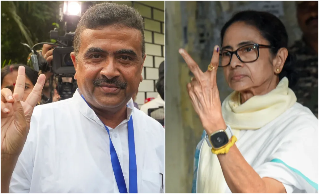 भवानीपुर में बड़ा उलटफेर: ममता बनर्जी को सुवेंदु अधिकारी ने दी करारी शिकस्त