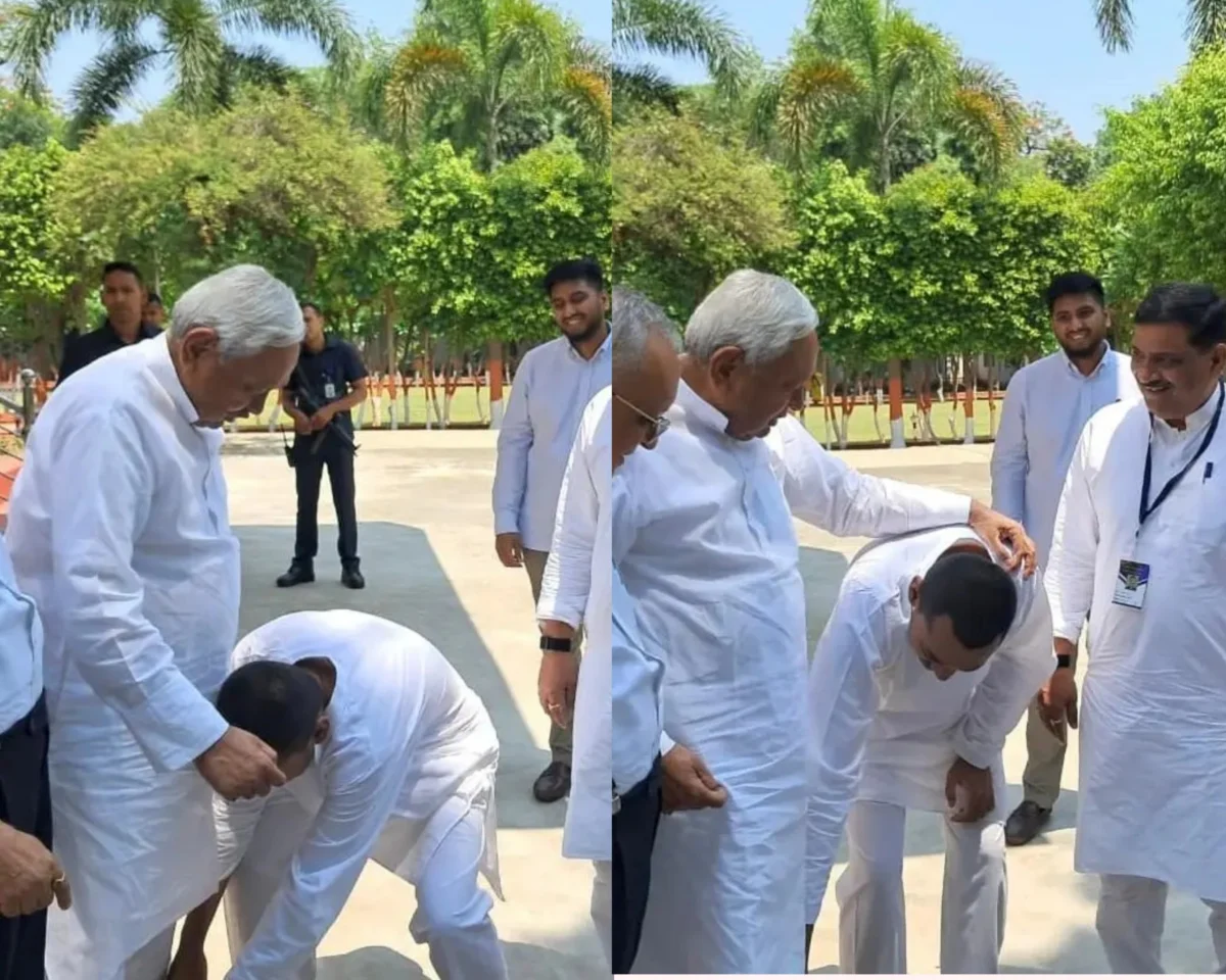 “पिता नीतीश का आशीर्वाद लेकर मंत्री बनने पहुंचे निशांत” 1 “पिता नीतीश का आशीर्वाद लेकर मंत्री बनने पहुंचे निशांत”
