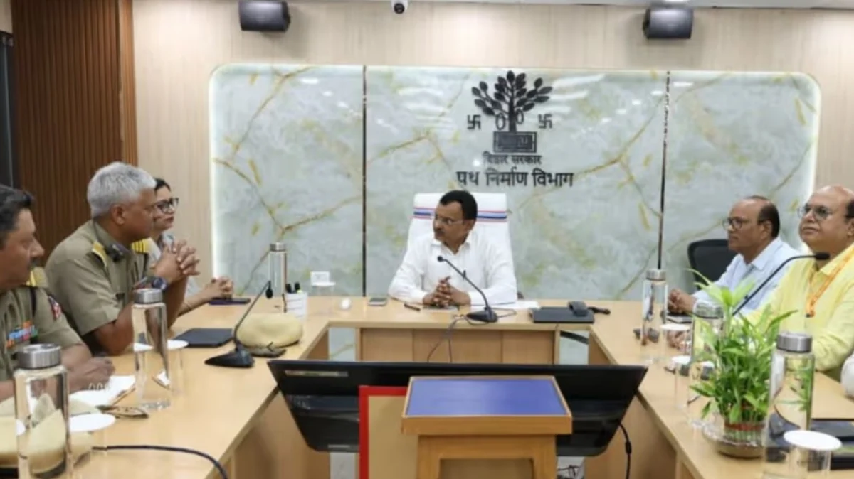 विक्रमशिला सेतु के क्षतिग्रस्त हिस्से की मरम्मत को लेकर उच्च स्तरीय समीक्षा बैठक, जल्द यातायात बहाली पर जोर
