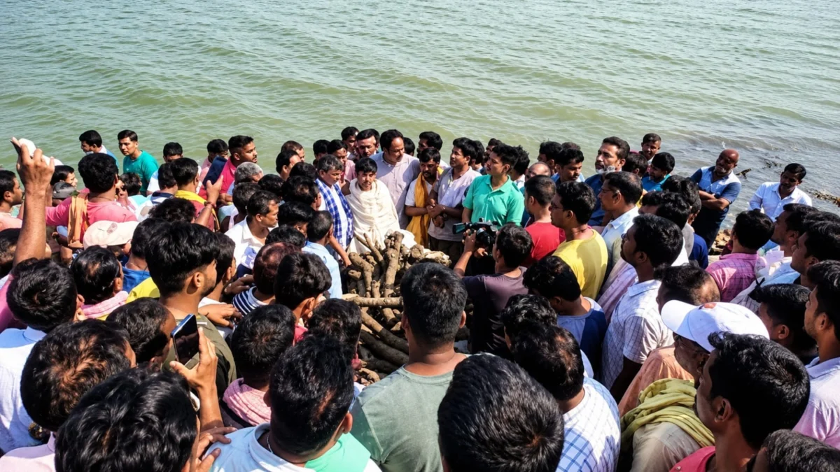 सुल्तानगंज में नम आंखों से दी गई चेयरमैन राजकुमार गुड्डू को अंतिम विदाई, 12 साल के बेटे ने दी मुखाग्नि