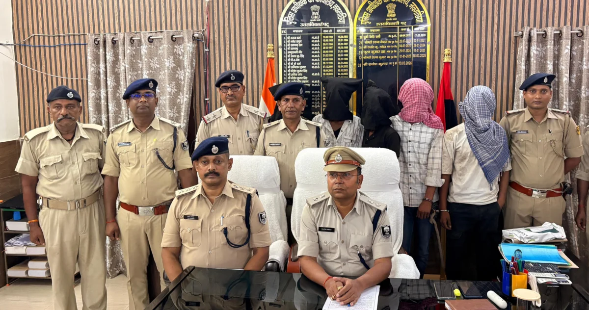​नवगछिया में पुलिस की बड़ी कार्रवाई:लूट और फायरिंग मामले में पांच गिरफ्तार
