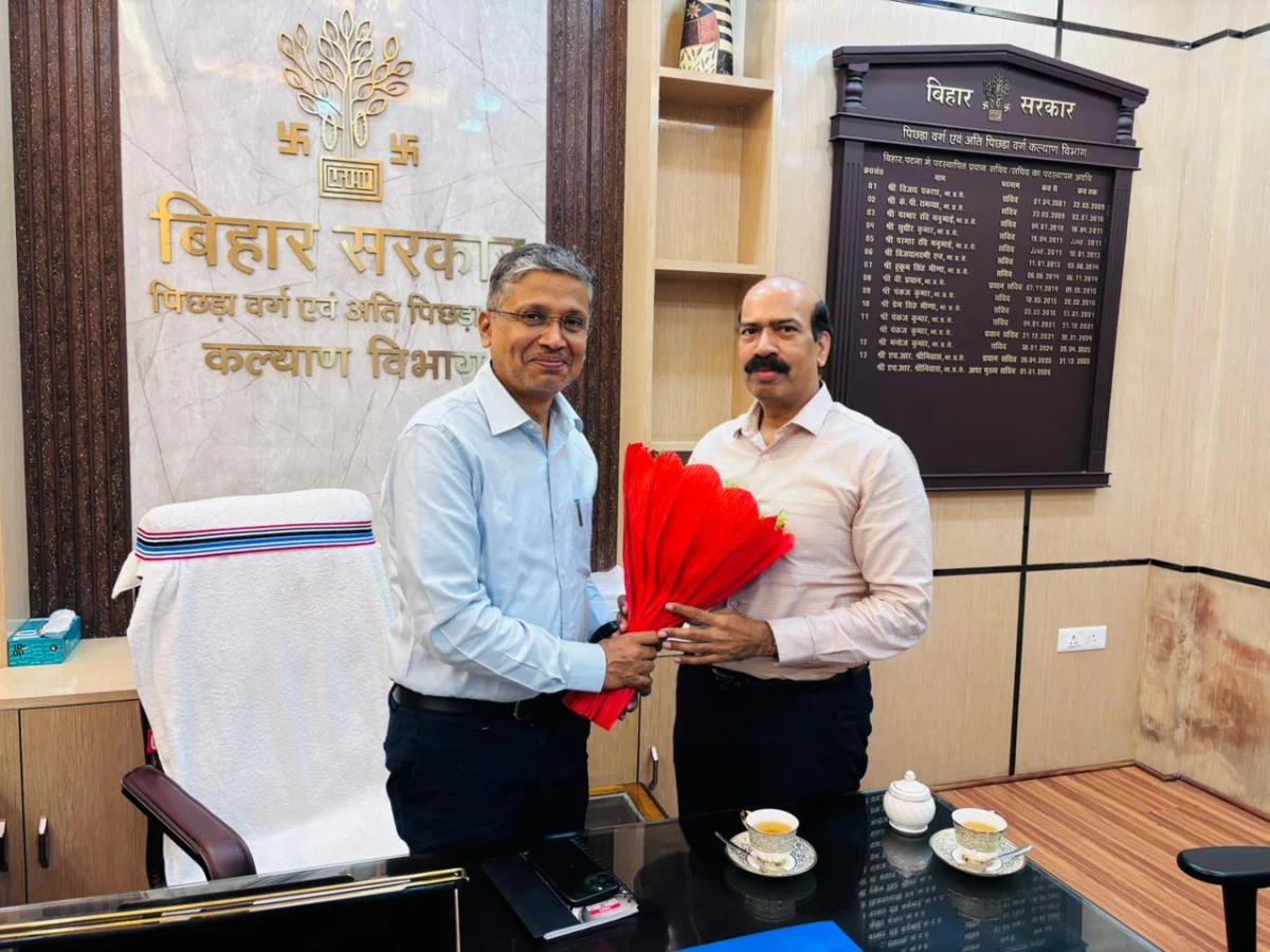 ​बिहार में बड़ा प्रशासनिक फेरबदल: के. सेंथिल कुमार ने संभाला पिछड़ा एवं अति पिछड़ा वर्ग कल्याण विभाग के अपर मुख्य सचिव का जिम्मा