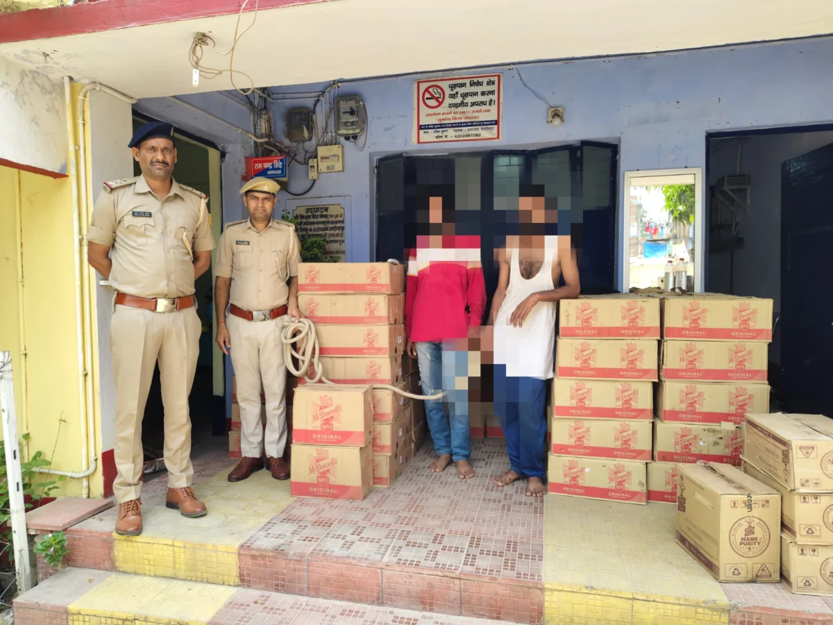 भागलपुर पुलिस का बड़ा एक्शन: जगदीशपुर में पिकअप वैन से 1122 लीटर विदेशी शराब जब्त, पंजाब के दो अंतर-प्रांतीय तस्कर गिरफ्तार