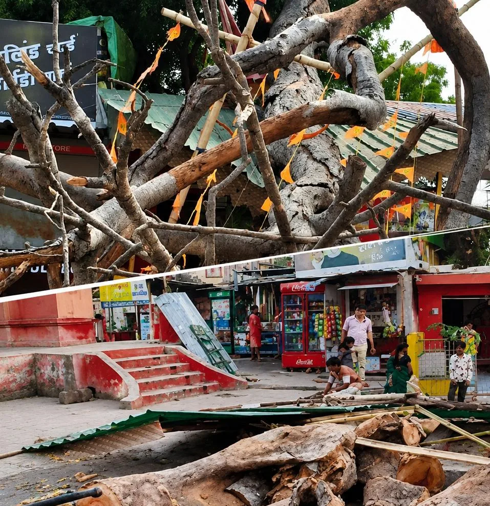 भागलपुर के बूढ़ानाथ मंदिर परिसर में विशाल सूखा पेड़ गिरने से मची अफरा-तफरी: बाल-बाल बचे श्रद्धालु, शेड का चदरा क्षतिग्रस्त 1 भागलपुर के बूढ़ानाथ मंदिर परिसर में विशाल सूखा पेड़ गिरने से मची अफरा-तफरी: बाल-बाल बचे श्रद्धालु, शेड का चदरा क्षतिग्रस्त