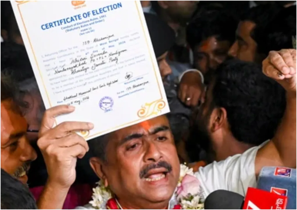 ‘24 घंटे में खत्म हो जाएगी TMC’, जीत के बाद सुवेंदु अधिकारी का बड़ा दावा