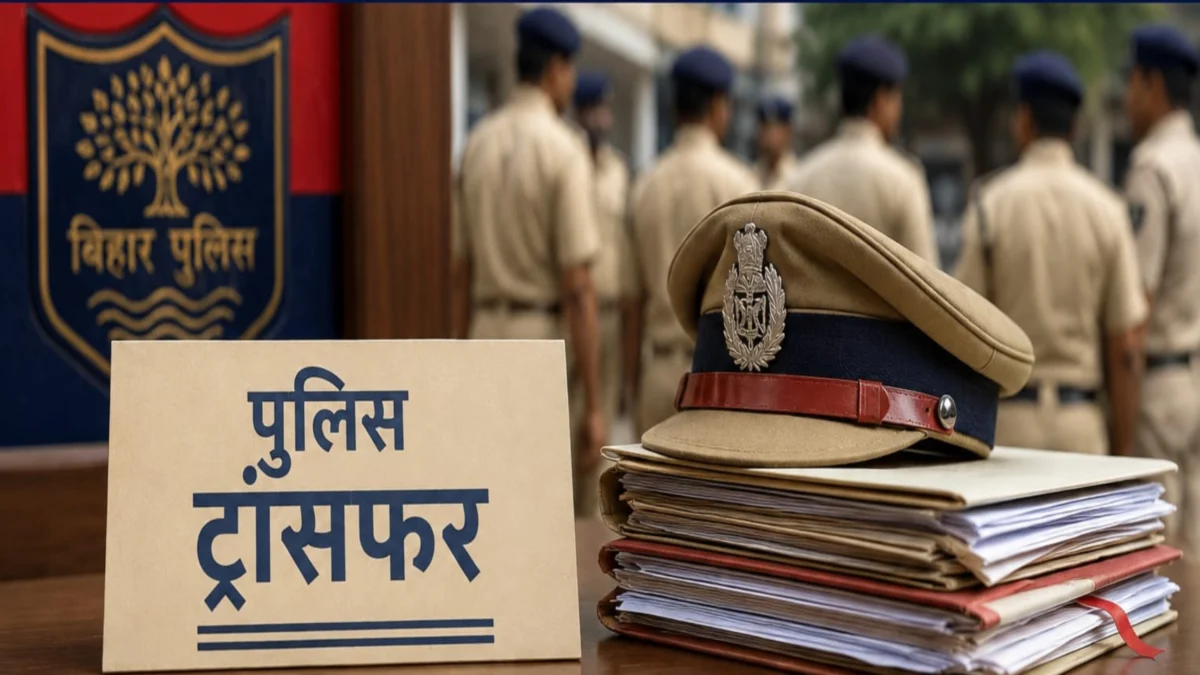 पटना पुलिस महकमे में बड़ा फेरबदल: 16 थानाध्यक्ष समेत 31 पुलिस अफसरों का तबादला