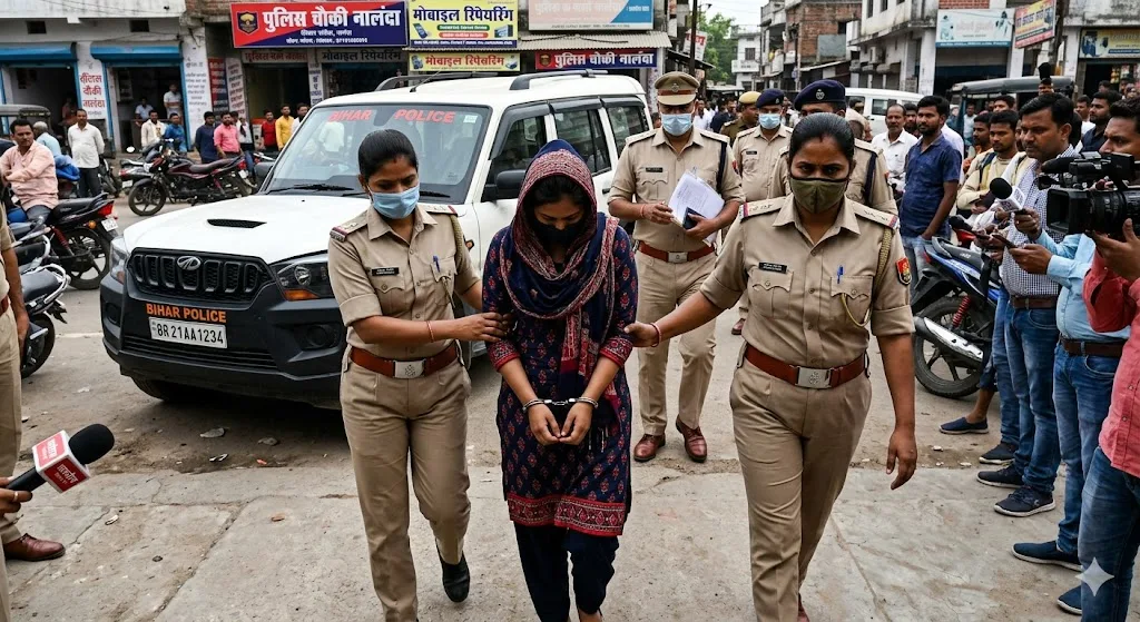 सोशल मीडिया ‘लव ट्रैप’ गैंग का पर्दाफाश: नालंदा में युवती गिरफ्तार, 6 लाख की फिरौती का खेल