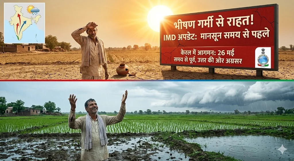 समय से पहले दस्तक देगा मॉनसून! IMD ने जारी किया बड़ा अपडेट, भीषण गर्मी से जल्द मिलेगी राहत