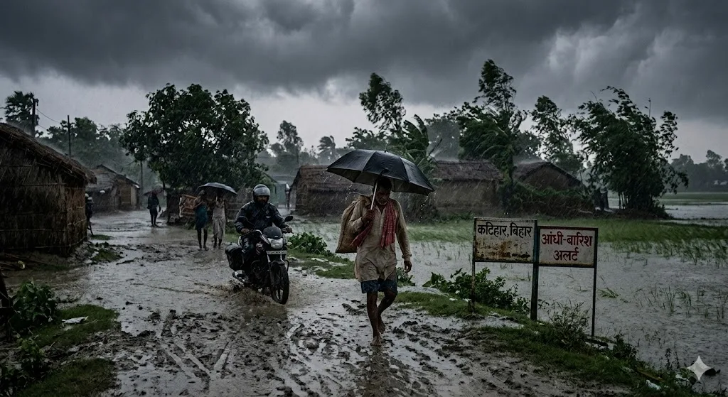 बिहार में बदला मौसम का मिजाज: 24 जिलों में आंधी-बारिश का अलर्ट, कटिहार में सबसे ज्यादा बारिश 1 बिहार में बदला मौसम का मिजाज: 24 जिलों में आंधी-बारिश का अलर्ट, कटिहार में सबसे ज्यादा बारिश