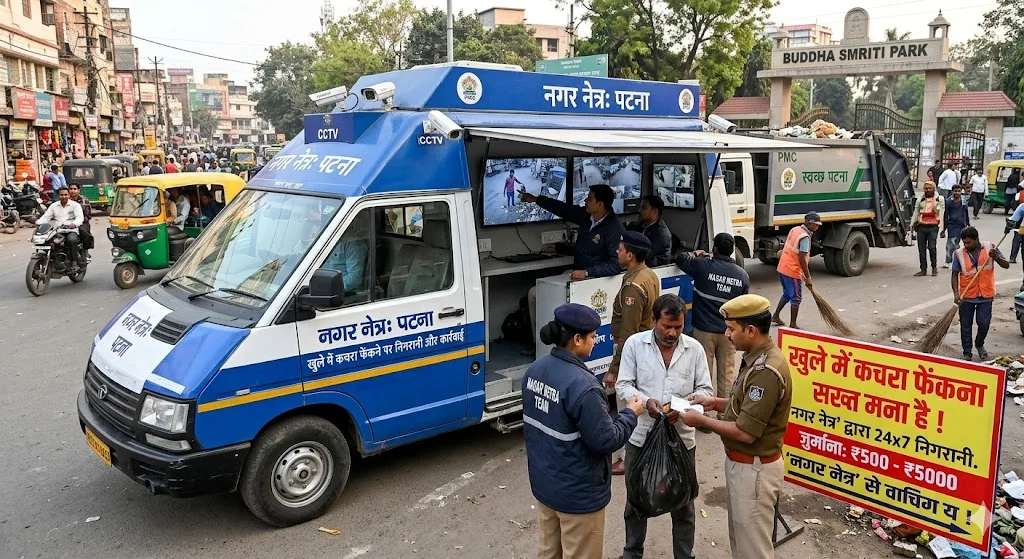 पटना में खुले में कचरा फेंकने पर सख्ती की तैयारी, ‘नगर नेत्र’ रखेगा शहर पर नजर