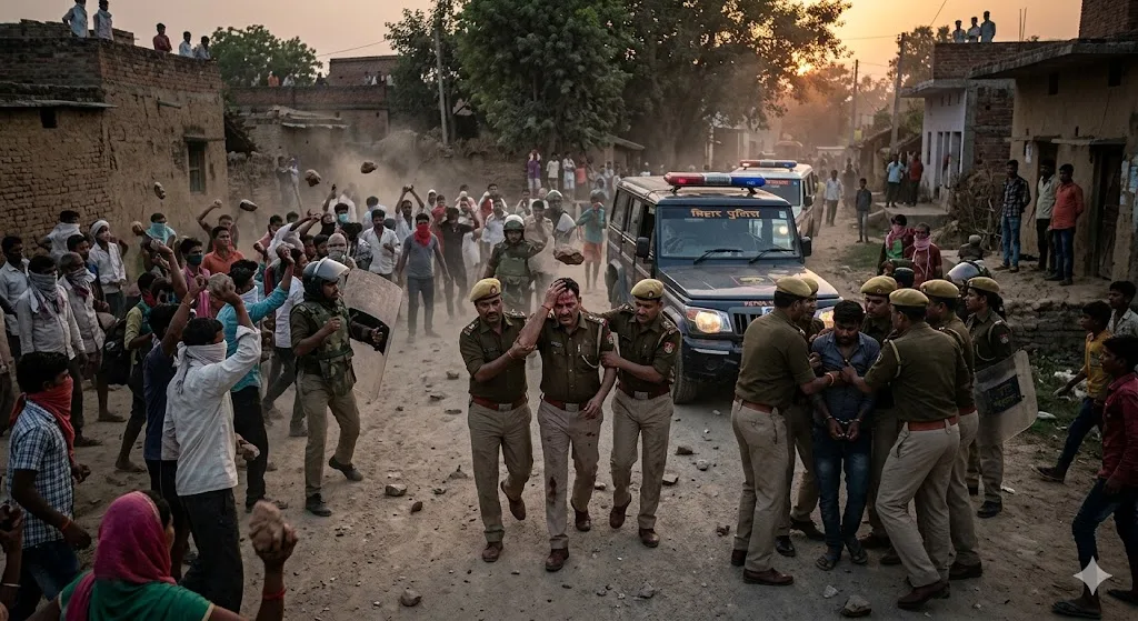 पटना में पुलिस टीम पर हमला, आरोपी को पकड़कर लौट रही टीम पर ग्रामीणों ने बरसाए पत्थर, थाना प्रभारी घायल