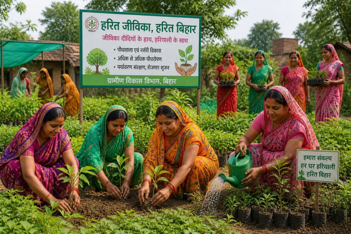 हरित जीविका, हरित बिहार: जीविका दीदियों की मेहनत से बिहार में बढ़ी हरियाली, घर-घर आई खुशहाली