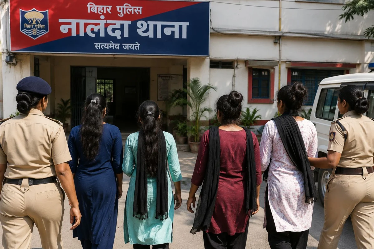 नालंदा के सिलाव में ‘डांस’ के नाम पर ‘हैवानियत’ का पर्दाफाश: सिसकियों के बीच तीन नाबालिगों समेत चार लड़कियां मुक्त; 4 राज्यों के तस्करों का अंतराज्यीय सिंडिकेट धराया