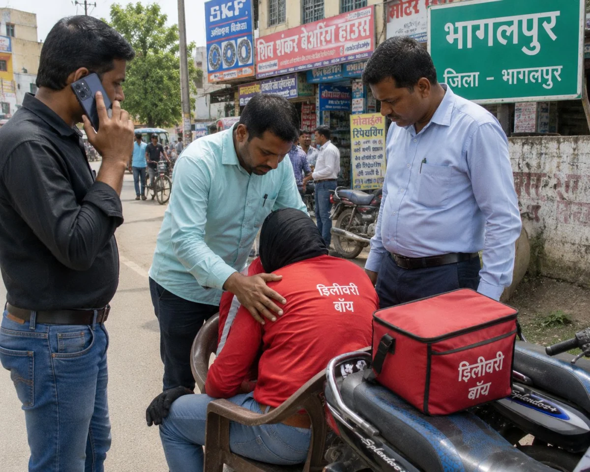 भागलपुर: कस्टमर से बात करते-करते अचानक गिर पड़े डिलीवरी ब्वॉय वरुण प्रताप सिंह; अस्पताल ले जाने पर डॉक्टरों ने घोषित किया मृत, आदमपुर में पसरा मातम