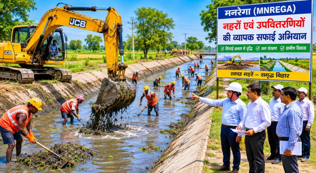 मनरेगा फंड से बिहार में नहरों की होगी बड़े पैमाने पर सफाई, 3,194 योजनाओं को मिली मंजूरी