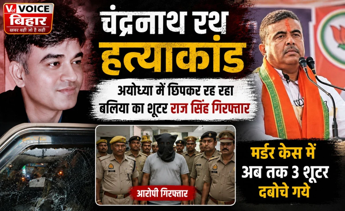 चंद्रनाथ रथ हत्याकांड:अयोध्या में छिपकर रह रहा बलिया का शूटर राज सिंह गिरफ्तार; मर्डर केस में अब तक 3 शूटर दबोचे गये