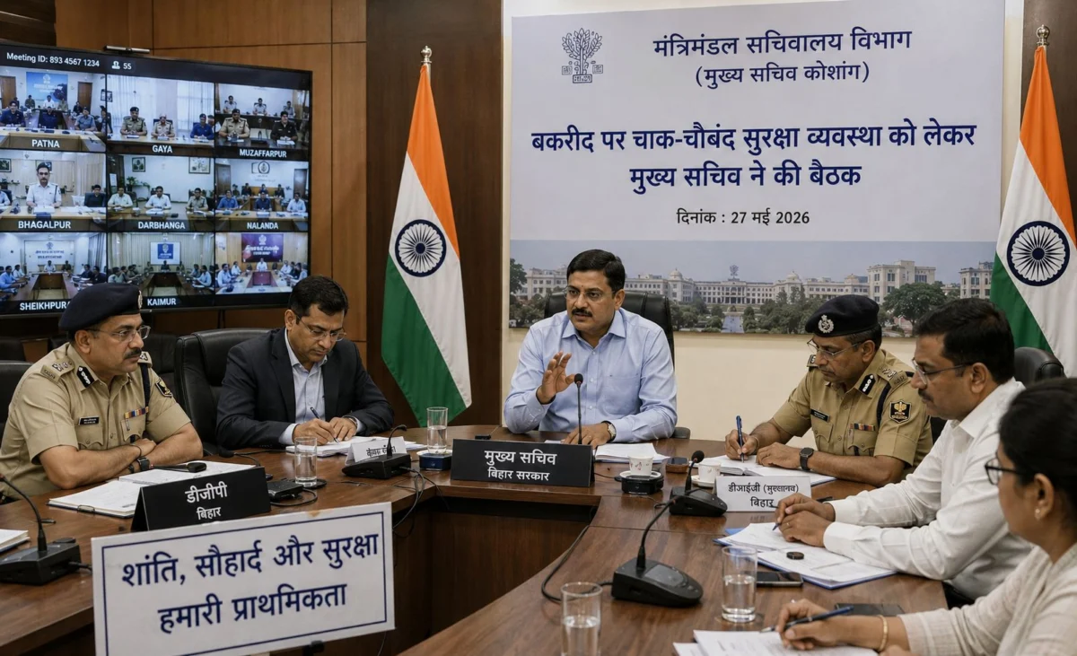 बकरीद को लेकर बिहार में हाई अलर्ट, मुख्य सचिव और डीजीपी ने सभी जिलों को दिए सख्त सुरक्षा निर्देश