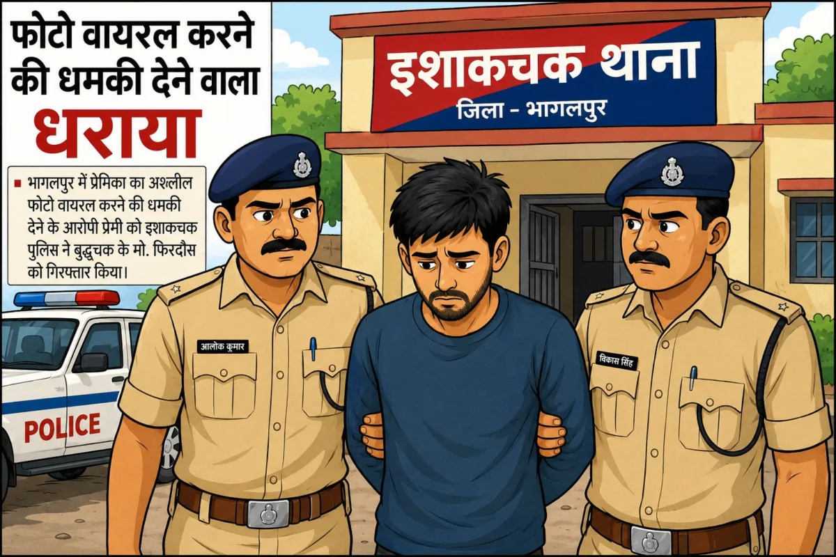 प्रेमिका का अश्लील फोटो वायरल करने की धमकी देने वाला युवक गिरफ्तार