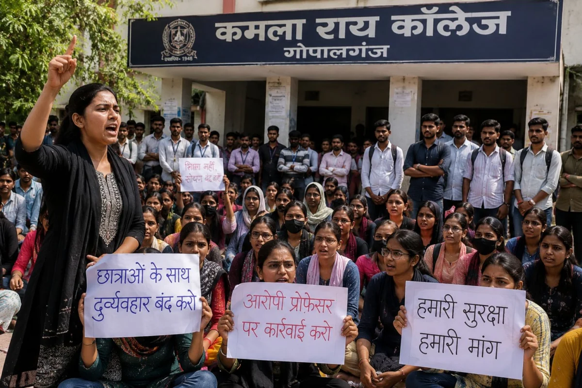 गोपालगंज के कॉलेज में प्रोफेसर पर छात्राओं के गंभीर आरोप, ‘पास कराने’ के नाम पर अनुचित व्यवहार का मामला गरमाया