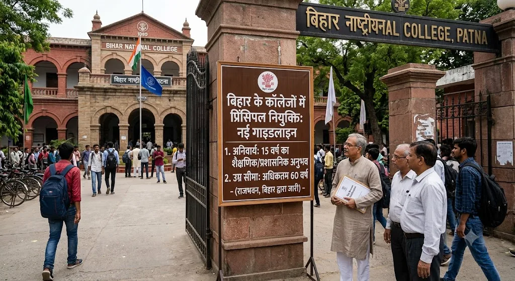 बिहार के कॉलेजों में प्रिंसिपल बनने के नियम बदले! 15 साल अनुभव अनिवार्य, 60 साल उम्र सीमा; राजभवन ने जारी की नई गाइडलाइन