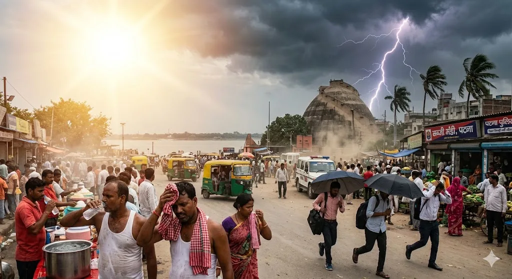 बिहार में मानसून की दस्तक के बाद भी गर्मी से राहत नहीं, कई जिलों में आंधी-बारिश और वज्रपात का अलर्ट