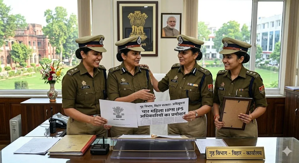 बिहार की चार महिला IPS अधिकारियों को मिला प्रमोशन, गृह विभाग ने जारी की अधिसूचना