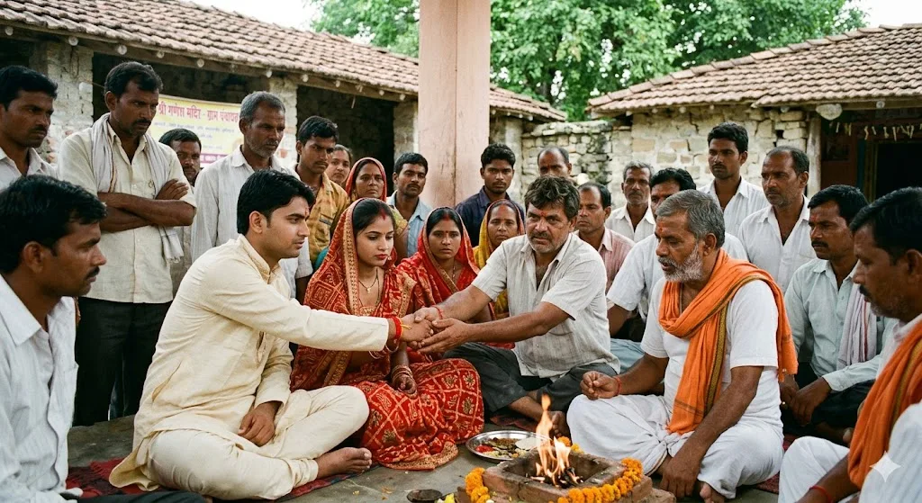 प्रेमिका से मिलने पहुंचा प्रेमी, ग्रामीणों ने पकड़कर मंदिर में कराई शादी; बेतिया की घटना चर्चा में