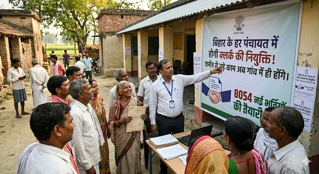 बिहार के हर पंचायत में होगी क्लर्क की नियुक्ति! जमीन से जुड़े काम अब गांव में ही होंगे, 8054 नई भर्तियों की तैयारी