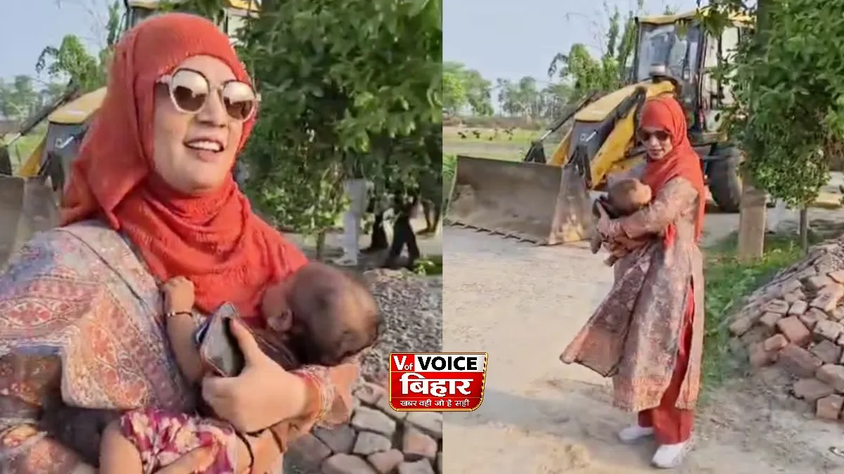 अतिक्रमण हटाने पहुंचीं सीओ ने पेश की इंसानियत की मिसाल, मां की मदद को गोद में उठाया बच्चा