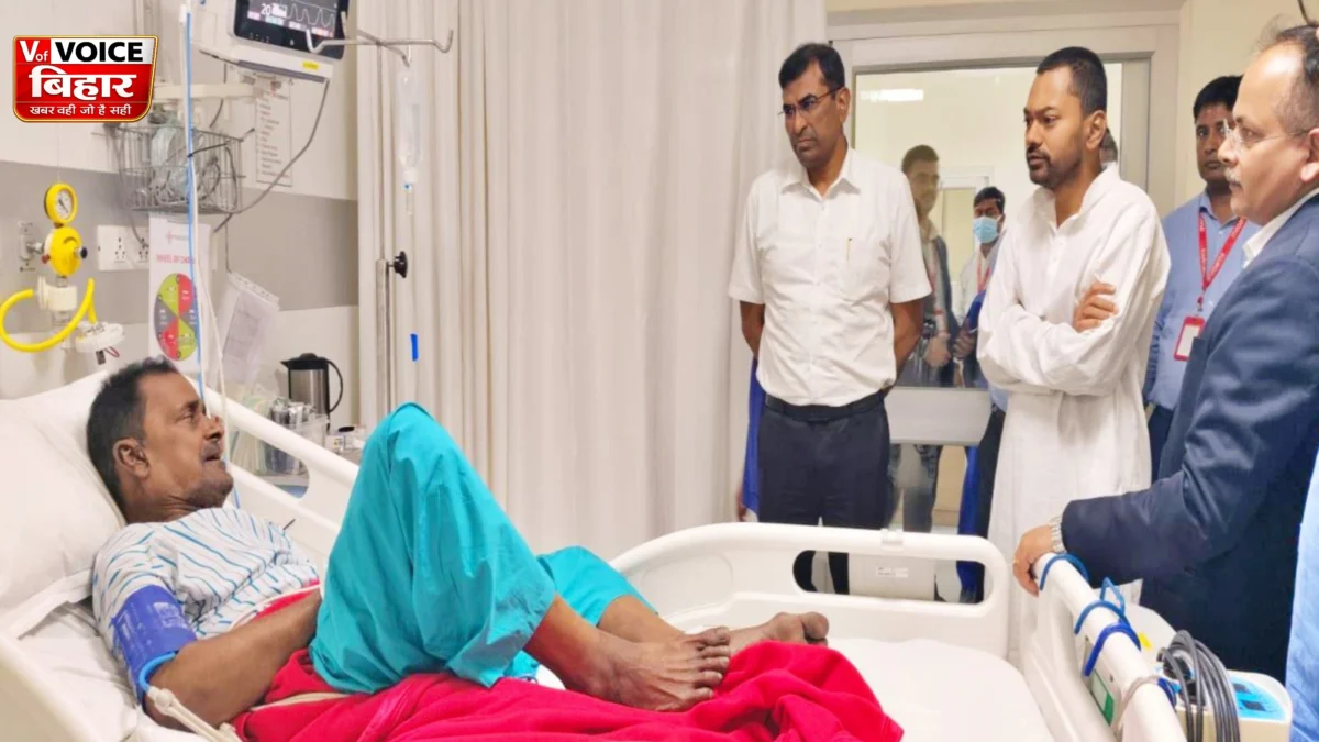 “आलोचनाओं के बीच एक्शन में निशांत कुमार, दिल्ली से लौट सीधे पहुंचे घायलों के पास”