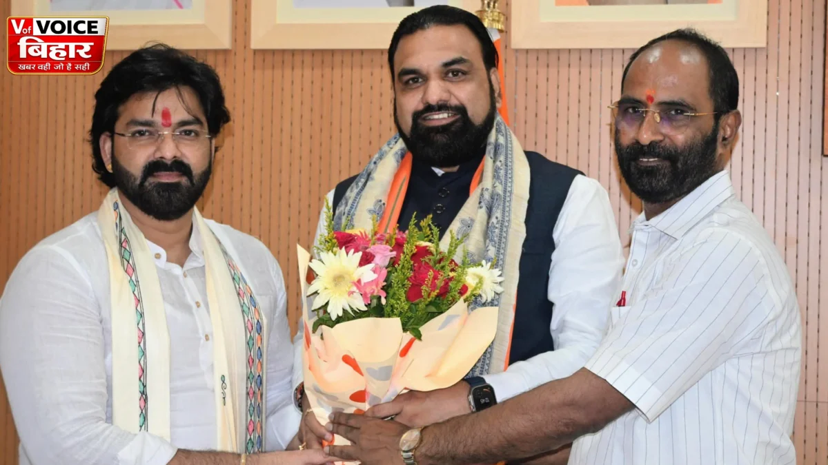 MLC चुनाव से पहले पवन सिंह की CM सम्राट चौधरी से मुलाकात, 30 मिनट चली चर्चा; 8 जून को भरेंगे नामांकन