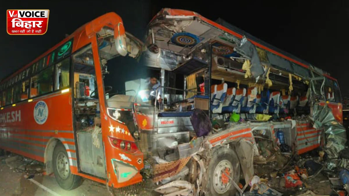 औरंगाबाद में भीषण सड़क हादसा: टूरिस्ट बस और ट्रक-ट्रेलर की टक्कर में 3 श्रद्धालुओं की मौत, 20 घायल