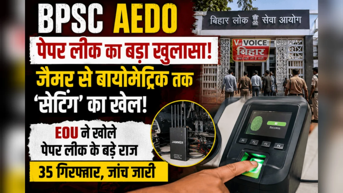 BPSC AEDO पेपर लीक मामला: बायोमेट्रिक से लेकर जैमर तक में गड़बड़ी, 35 गिरफ्तार; EOU की जांच में बड़े खुलासे
