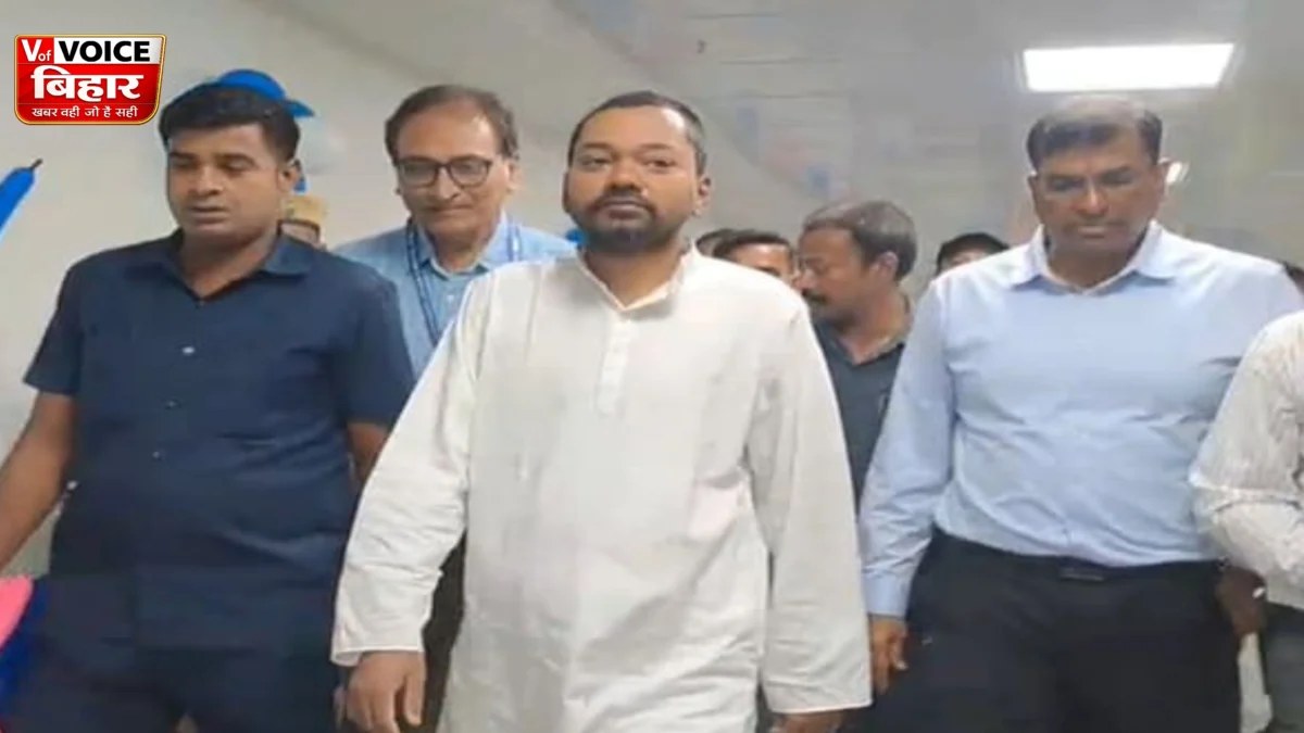 PMCH में स्वास्थ्य मंत्री निशांत कुमार का औचक निरीक्षण, नर्सिंग सेवा पर मिली शिकायत तो मौके पर लगाई फटकार