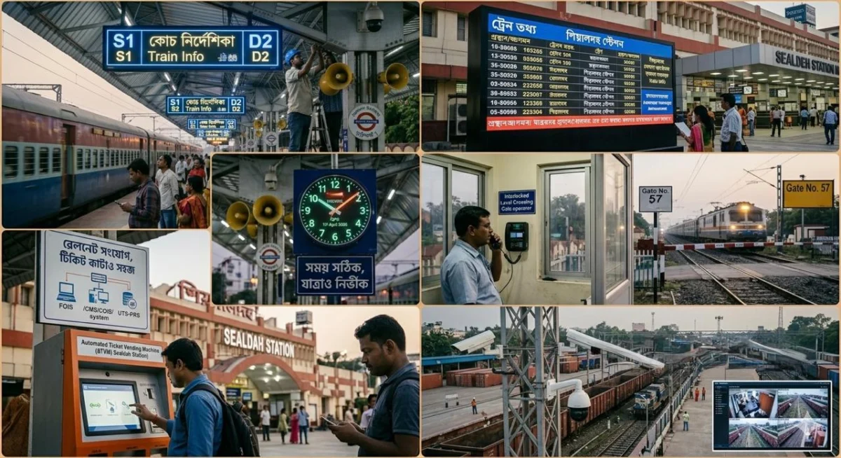 यात्रियों की सुरक्षा और सुविधा के लिए पूर्व रेलवे का बड़ा अभियान, एक महीने में स्टेशनों पर हुए कई हाईटेक बदलाव