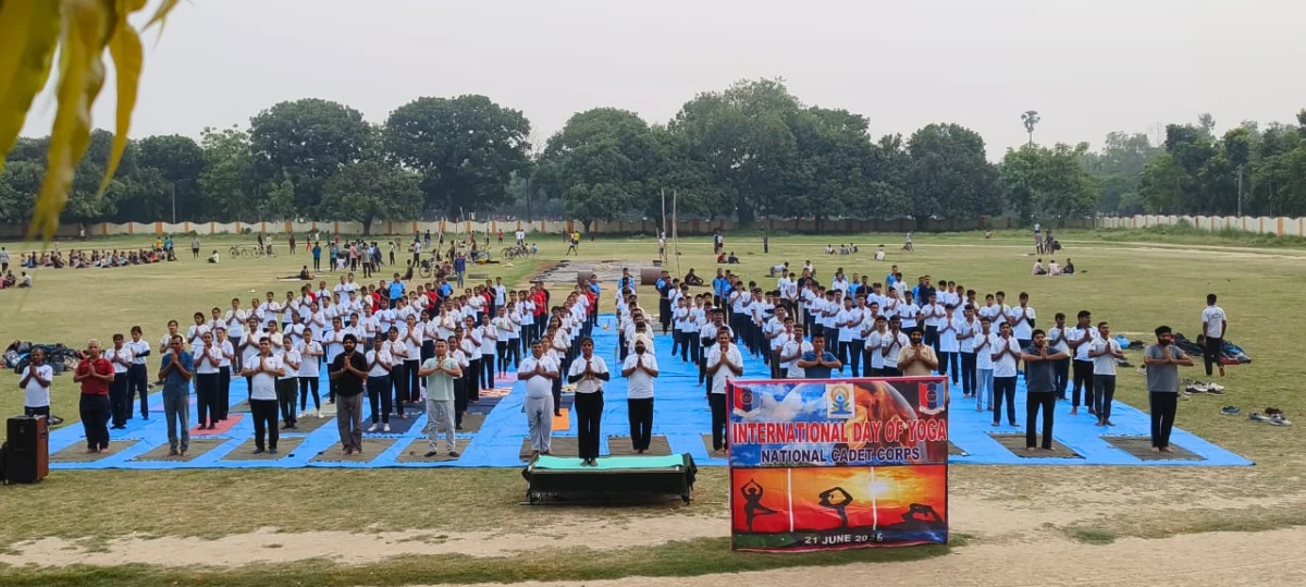 टीएनबी कॉलेज में अंतरराष्ट्रीय योग दिवस पर विशेष आयोजन, 250 एनसीसी कैडेट्स ने लिया हिस्सा